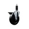 Service Caster 5'' Hard Rubber Swivel 1-1/8'' Expanding Stem Caster with Brake SCC-EX20S514-HRS-PLB-118 - alternate 1